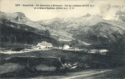 Dauphiné - De Grenoble a Briançon - Col do Lautaret (2075 m.) e o Grande Galibier (3242 m.) - E.R.