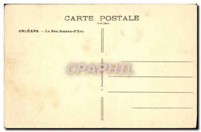 Orléans — Rue Jeanne-d'Arc — L. Lenormand — Rewers
