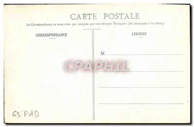 Clermont Ferrand - O Jardim Lecog — Bilhete postal antigo n°32, editor Fotografia Lecog — Verso