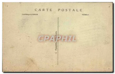 Bilhete postal antigo Chambord O Castelo A Grande Lanterne — Verso