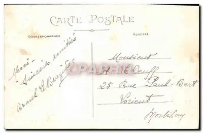 Josselin — Vista geral do Castelo pertencente à ilustre Casa de Roban — Artaud et Nozaïs, Nantes — Verso