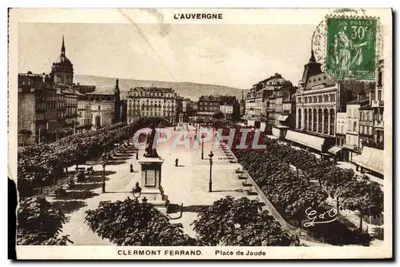 Clermont-Ferrand — Place de Jaude — editor J. Gouttefanges, n° 1091