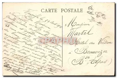 Marseille — Baie du Prophète — éditeur Des Artistes et Décorateurs — Verso