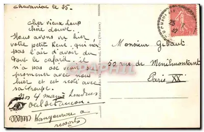 La Vouale la Rouzette — (Bourrée) — Edições d'Art Magnien-Bremond, n° 1124 — Verso