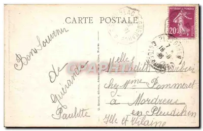 Guérande - Porte Bizienne — editor G. Arraud, n°10 — Verso