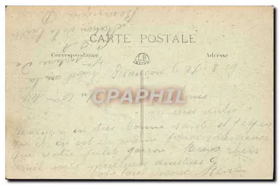 Besançon — A Porta Cortada — editor C. La Béchard — Verso
