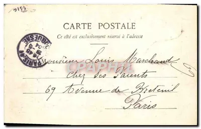 Bois de Vincennes — Lago dos Mínimos — G.D. Paludan — Verso