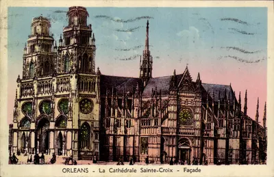 Orléans - A Catedral Santa Cruz - Fachada