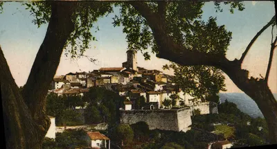 São Paulo de Vence — Vista geral entre os Oliveiras — Photocoleur A.D.A. St-Roch, Nice (A.M.)