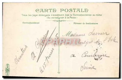 Nancy. Katedra — widok placu z katedrą i zdobioną siatką — wydawca LV & CK, n° 397 — Rewers