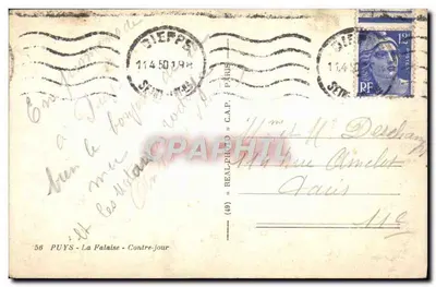 कैप - ला पालेईस - काउंटर-जूर — प्रकाशक REAL-PHOTO, संख्या (49) — पीछे
