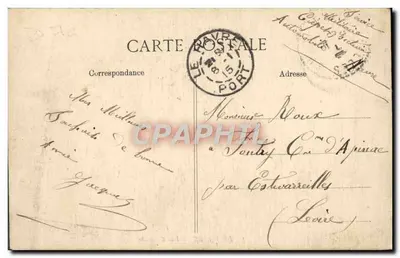 Le Havre — Vista Geral — Editor E.D. n°1 — Verso