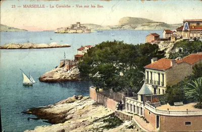 Marselha - A Corniche - Vista sobre as Ilhas — Edição Nouvelles Cartes