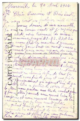 Marselha - A Corniche - Vista sobre as Ilhas — Edição Nouvelles Cartes — Verso