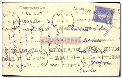Cannes — A Promenade de la Croisette — Editor Ellen, n° 350 — Verso