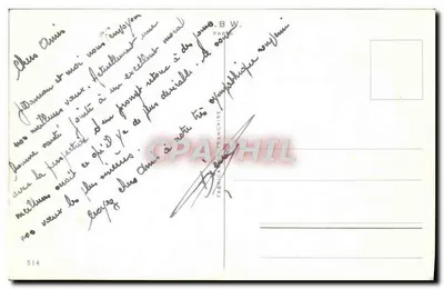 Zamieczony wioska — scenka zimowa — Fabryka Francuska, nr 514 — Rewers
