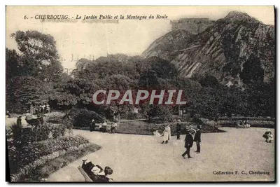 Cherbourg - A Vista Pública e a Montanha do Roule — Coleção F. C., Cherbourg
