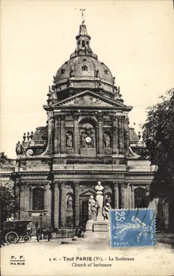 Paris - A Sorbonne - Editora F.F. Paris, n° de série 4 M.