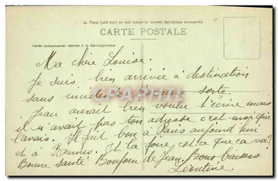 Paris - A Sorbonne - Editora F.F. Paris, n° de série 4 M. — Verso