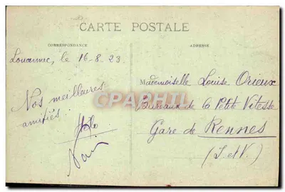 O Chaos em Ploumanac'h (C.-du N.) — Perros-Guirec — editor Sorel, Rennes — Verso