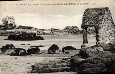 PLOUMANACH (C.-du-N) - A Oratória de Saint-Guirec e o Castelo de Costaérès - A. B.