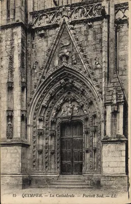Quimper — A Catedral — Portal Sul — LL