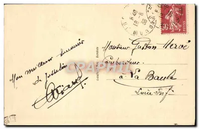 Zamek w Josselinie — Fasada wewnętrzna — Loïc, nr 1045 — Rewers