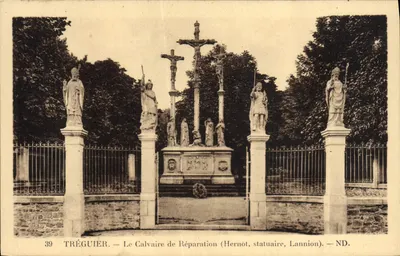 Tréguier — Le Calvaire de Réparation — Hernôt, statuaire, Lannion