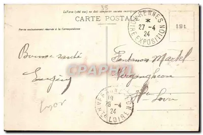 Rennes — Muzea — budynek Muzeów, dawniej Uniwersytetowy Pałac, wydawca nieznany, nr 4417 — Rewers