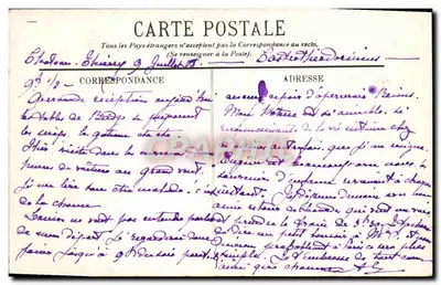 Château-Thierry — Casa de Jean La Fontaine — Desenho a partir da natureza, 1811 — Verso