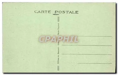 Granville - A Promenade de la Plage em um dia de forte vento — Edição A. Besnard — Verso