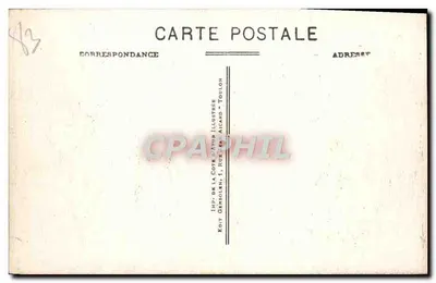 TOULON — Algemene uitzicht — Uitgever: Imp. van de Côte d'Azur, 1, straat d'Aigand — Achterkant