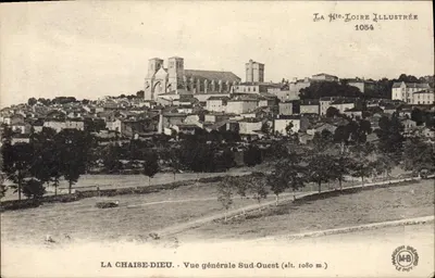 La Chaise-Dieu — Vista geral sudoeste (alt. 1080 m.) — La Loire Illustrée n° 1054