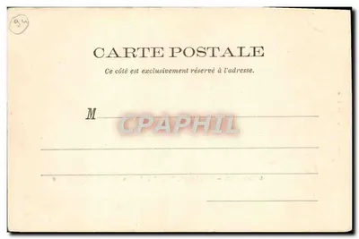 Bilhete postal antigo Vincennes Vista Geral Capela e Torre de Defesa — Verso