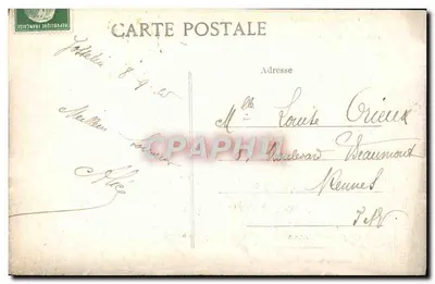 Castelo de Josselin — Os Velhos Fossos, A Capela e a Portaria Norte — Edição Vierard, Quimper — Verso