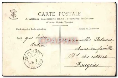 Vitré — Jezioro Publicznego Ogrodu — La Bretagne Pittoresque, n°1795 — Rewers