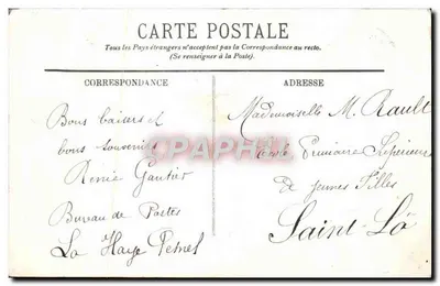 Abadia da Lucerne — A Torre da Igreja — Leprouvost, Arranches — Verso