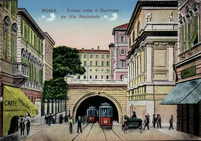 Rzym — Tunel pod Quirinalnym w ulicy Narodowej — 4389 - 5