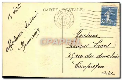 Enghien-les-Bains — O Casino — Editor Gallica, número de série não visível — Verso