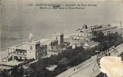 Sainte-Adresse — Conjunto do Nice-Havrais — vista aérea
