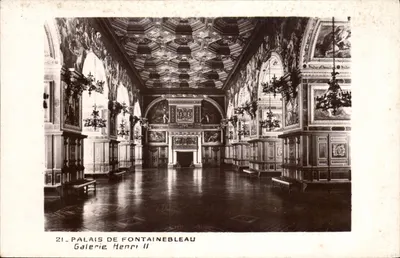 Palácio de Fontainebleau — Galeria Henri II — Edição dos Museus Nacionais, Paris