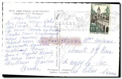 Juan-les-Pins — Praias e o 'Provençal' — Edições S.E.P.T. - 35 — Verso