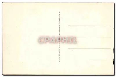 Bilhete postal antigo Honfleur Igreja de Criqueboeuf — Verso