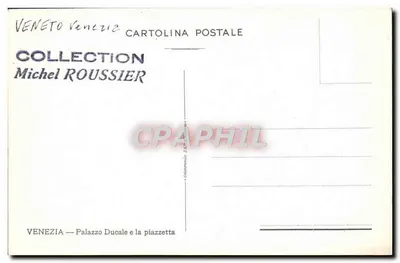 Wenecja — Pałac Ducale i piazzetta — kolekcja Michel Roussier — Rewers