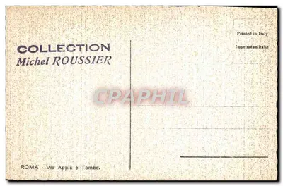 Roma — Via Appia e túmulos — Coleção Michel Roussier — Verso