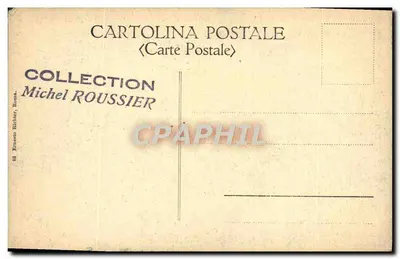 Rzym - Via Appia — ruiny i sosny — Kolekcja Michel Roussier — Rewers