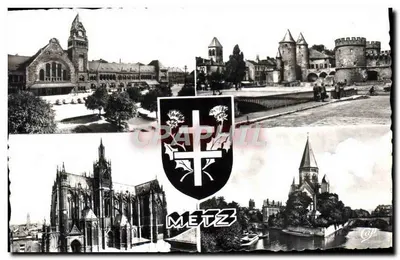 Metz — Estação, Porta dos Alemães, Catedral, Templo Protestante