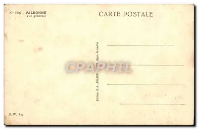 Valbonne — Visão geral — Edição G.-L. Arlaud, Lyon — Verso