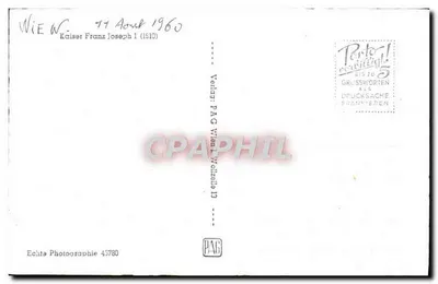 Kaiser Franz Joseph I — (1910) — PAG Viena, série 13 — Verso