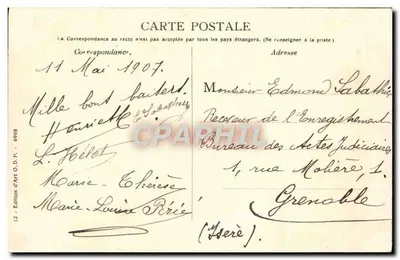 Toulouse — Katedra Świętego Sernina — Wydawnictwo Sztuki O.D.P. nr 6998 — Rewers